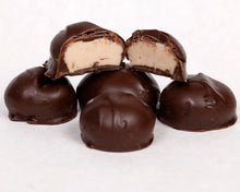 Load image into Gallery viewer, close-up shot of our famous dark chocolate maple creams